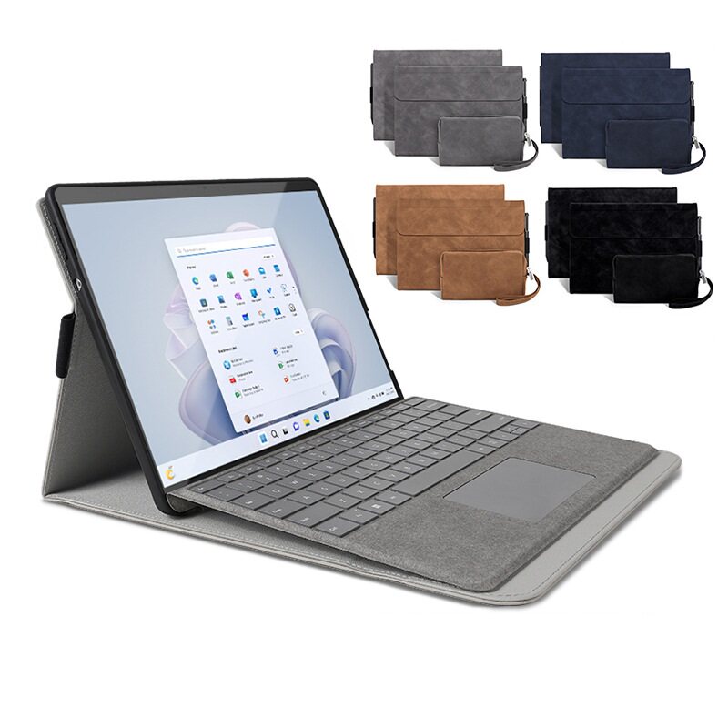 适用微软surface Pro 9 8 x Keyboard leather case cover皮套+键盘套