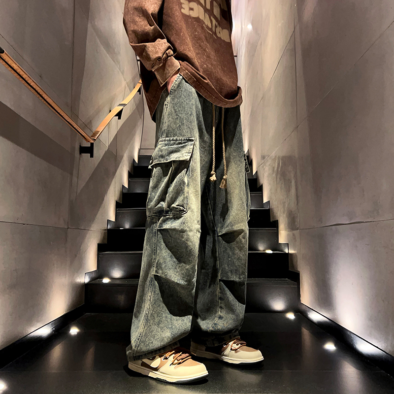 2024新款秋季加厚牛仔裤工装休闲百搭HM60/P65，男装牛仔裤，钱塘322（原A036）