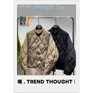 呡 . TREND THOUGHT丨90%白鸭绒男士双面穿时尚立领保暖羽绒外套