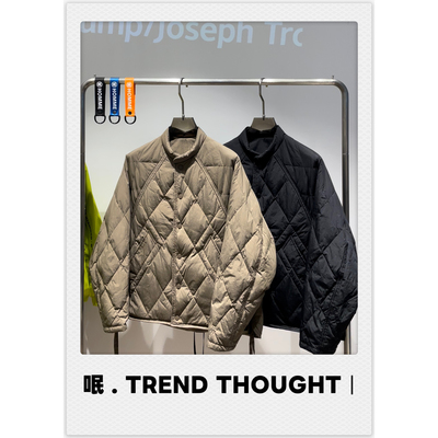呡 . TREND THOUGHT丨90%白鸭绒男士双面穿时尚立领保暖羽绒外套