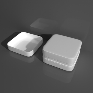 首饰盒子模型方盒子模型建模定制盒子皮质盒子模型C4D模型381