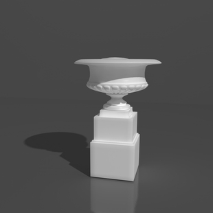 花坛模型3ds MAXrhinoC4D模型建模花基模型花瓶石膏模型建模632