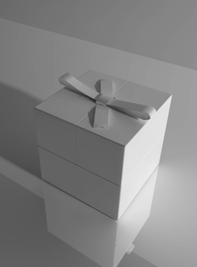 C4D模型盒子礼品盒彩礼盒子纸盒子OC盒子107