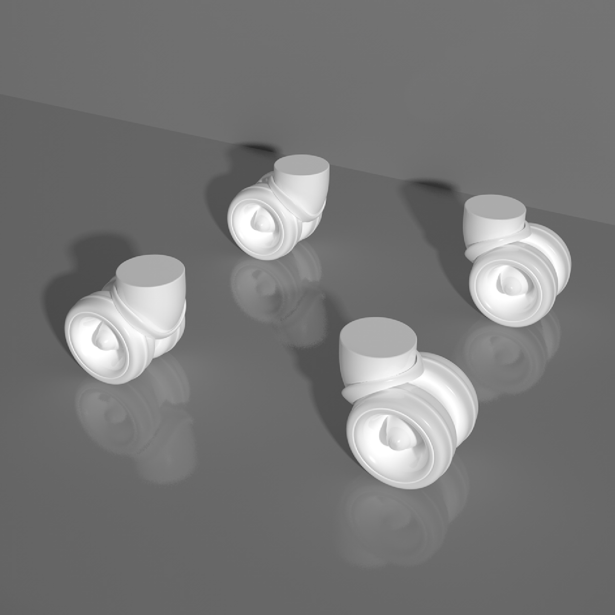 轮子模型行李箱轮子飞机轮子模型建模定制C4D模型195