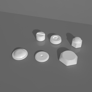 五金模型螺丝帽小配件螺丝模型钉螺帽模型190