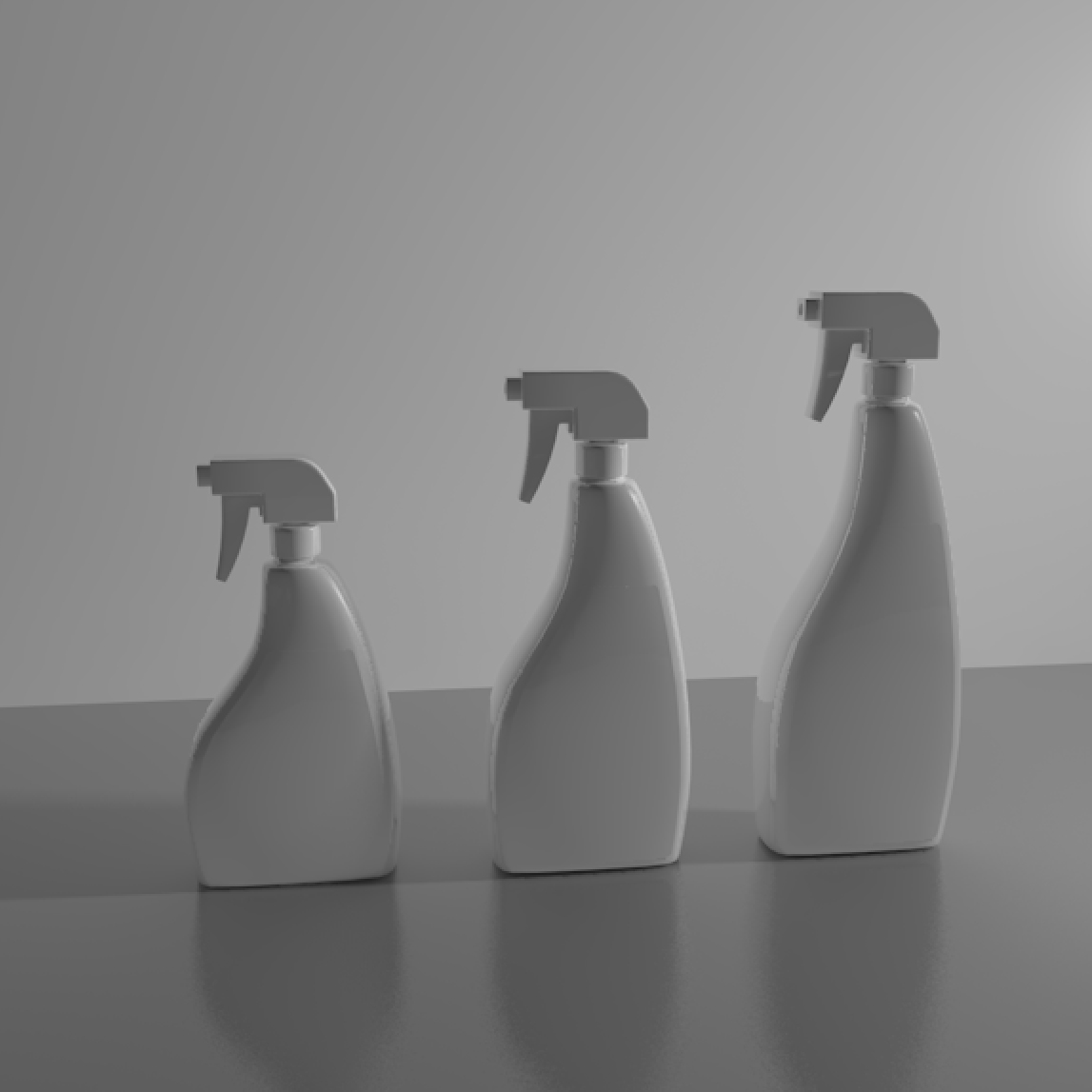 C4D模型喷头模型清洁剂压泵模型瓶子模型105