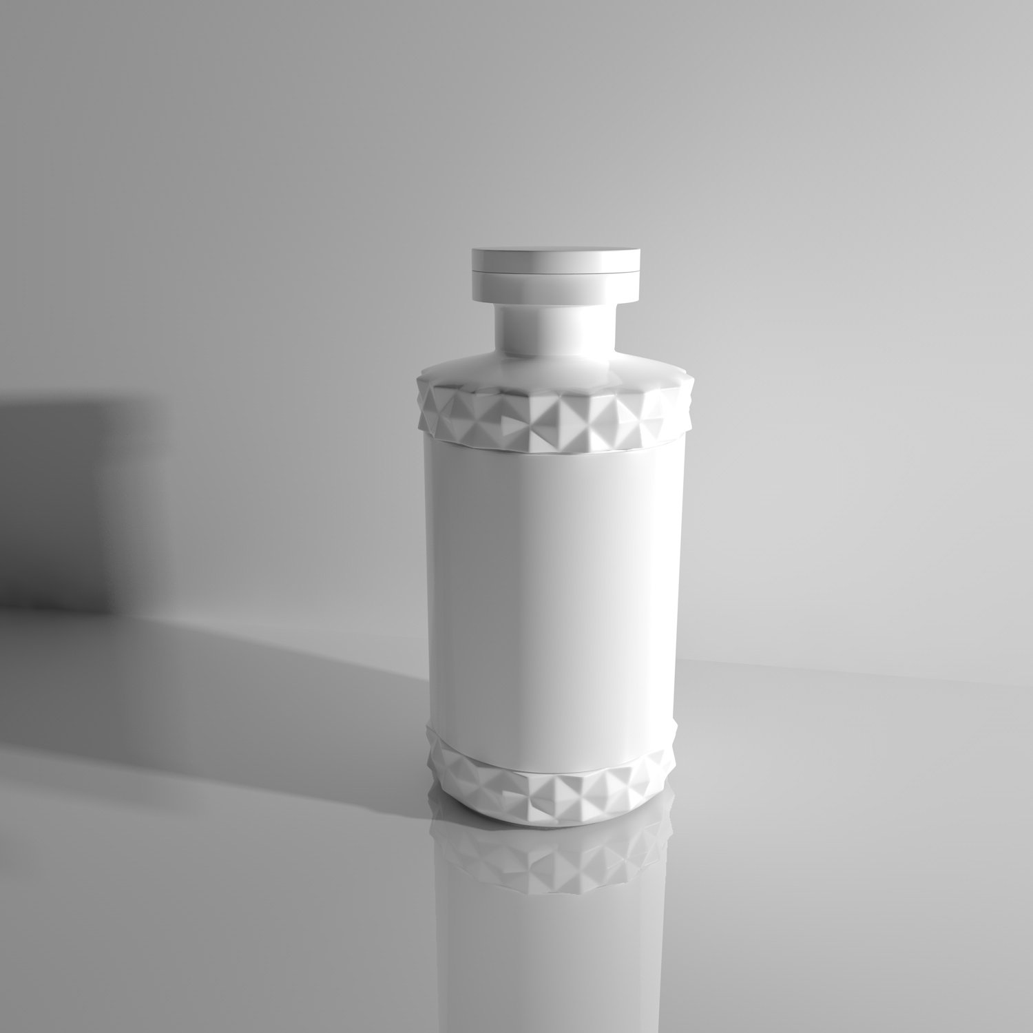C4D模型瓶子模型洗发水模型沐浴露菱形模型菱形瓶子17