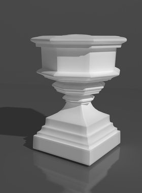 花翁模型花坛模型罗马柱石膏模型O1BJ模型犀模型C141D模型建模629