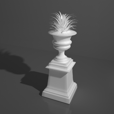 花坛模型石膏模型罗马柱模型花翁模型三维模型通用格式模625