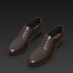 皮鞋模型鞋子模型三维鞋子皮质鞋子三维模型建模450