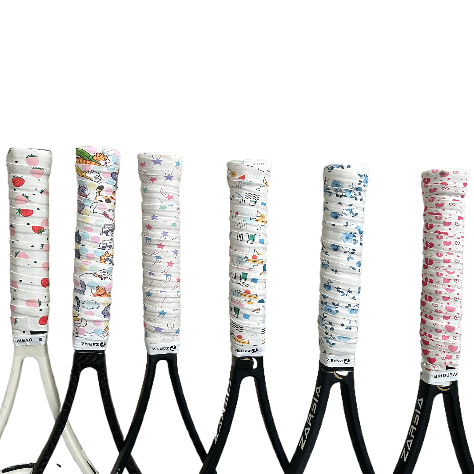 包邮ZARSIA新款3D速溶小清新双面粘性吸汗带柔软网羽拍手胶几何