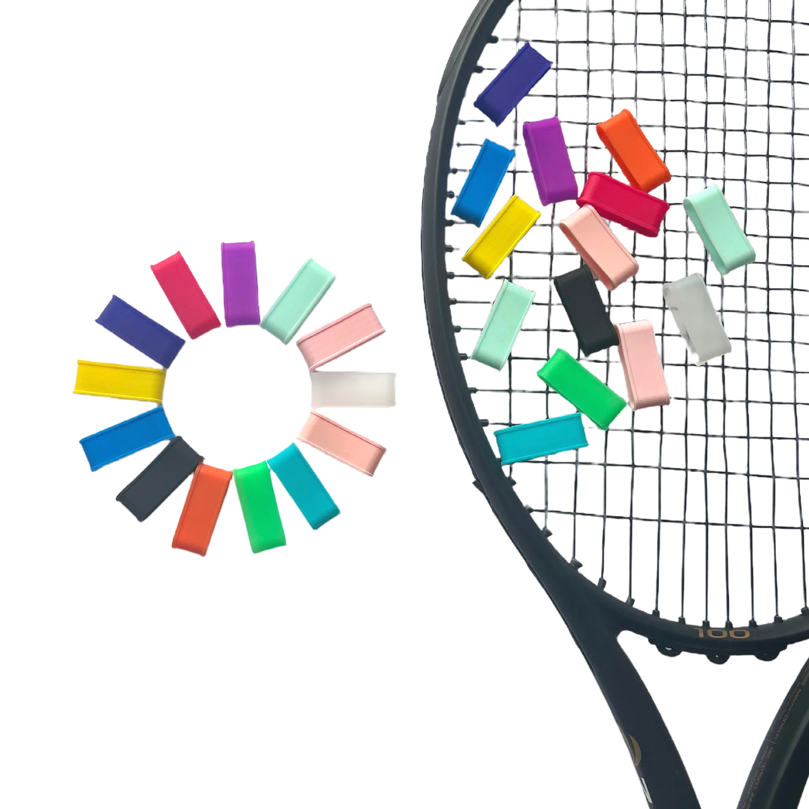 5个包邮网球拍封口胶圈吸汗带硅胶束口环鱼竿握把固定果冻色
