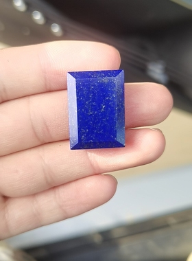 天然阿富汗青金石吊坠平安无事牌吊坠无白微金十分油亮水晶未镶嵌