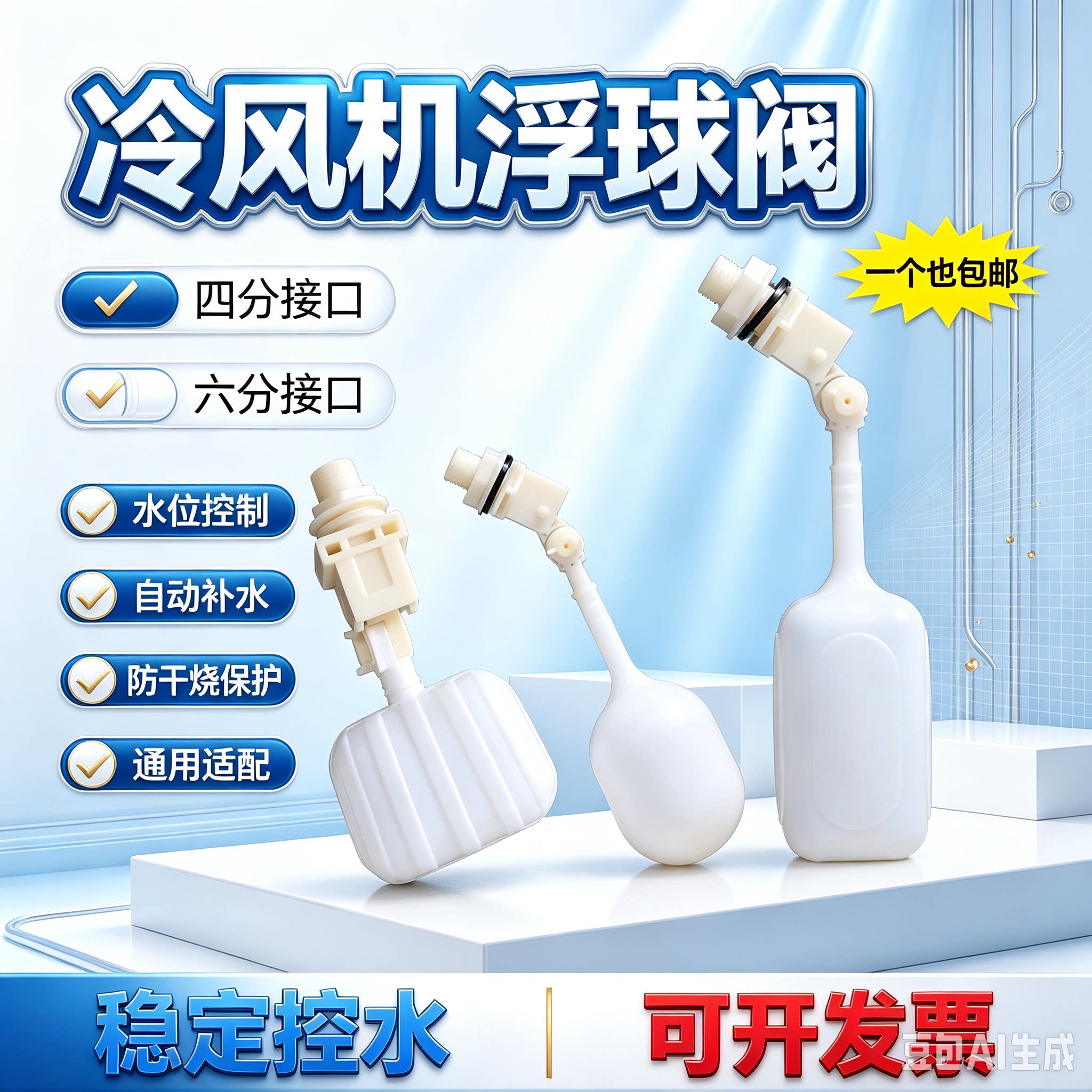 冷风机水帘浮球阀止水阀湿帘