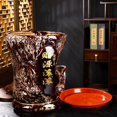 特大号家用落地客厅室内外大码花盆栽树盆树纹发财树盆果树高盆深