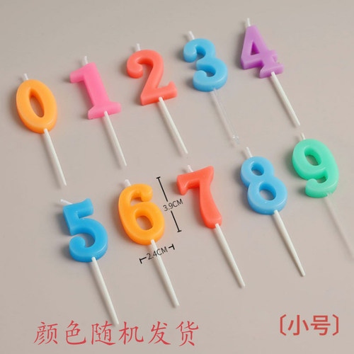生日蜡烛宝宝一周岁数字蛋糕派对