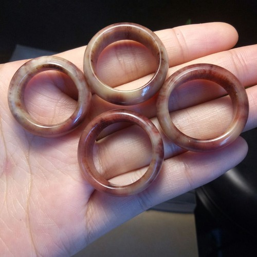 血料骆驼骨扳指男女款蝌蚪纹跑环