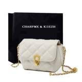 Сумка на одно плечо, цепь, небольшая сумка, из натуральной кожи, коллекция 2023