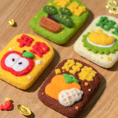 羊毛毡戳戳乐diy材料包情侣手工自制挂饰礼物玩偶水果御守平安符