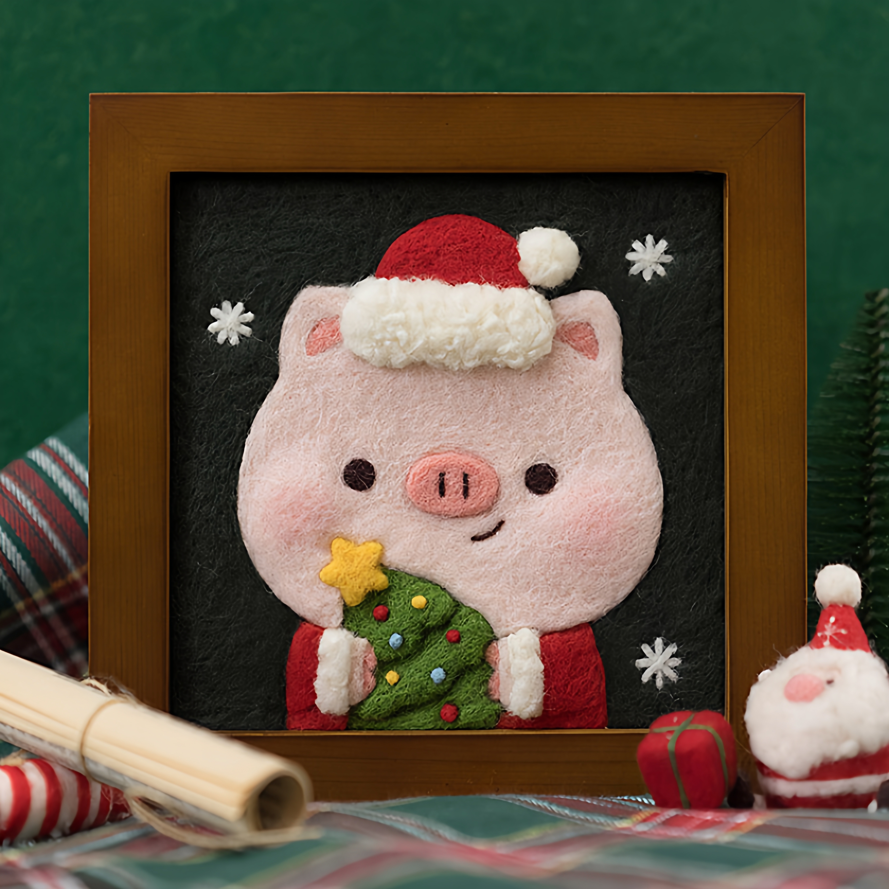 羊毛毡戳戳乐diy手工礼物材料包