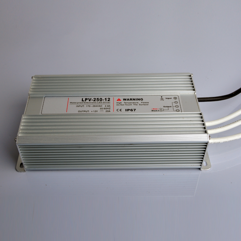 LPV-250防水开关电源AC220V110V转DC12V 24V变压器250W防雨户外
