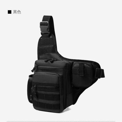 单肩包男斜挎旅行收纳包轻便实用户外骑行防泼水水壶包户外鞍袋包