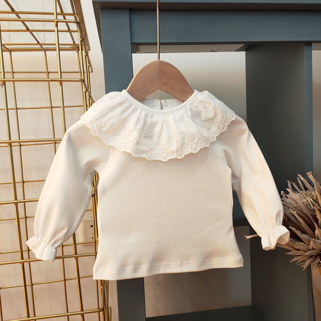 女宝婴儿上衣女童长袖t恤纯棉小T恤