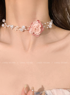 今世戴花~春夏气质淑女花朵项链