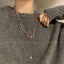 轻奢小众高级感锁骨链配饰 爆款 钛钢不掉色项链女款 设计感2025新款