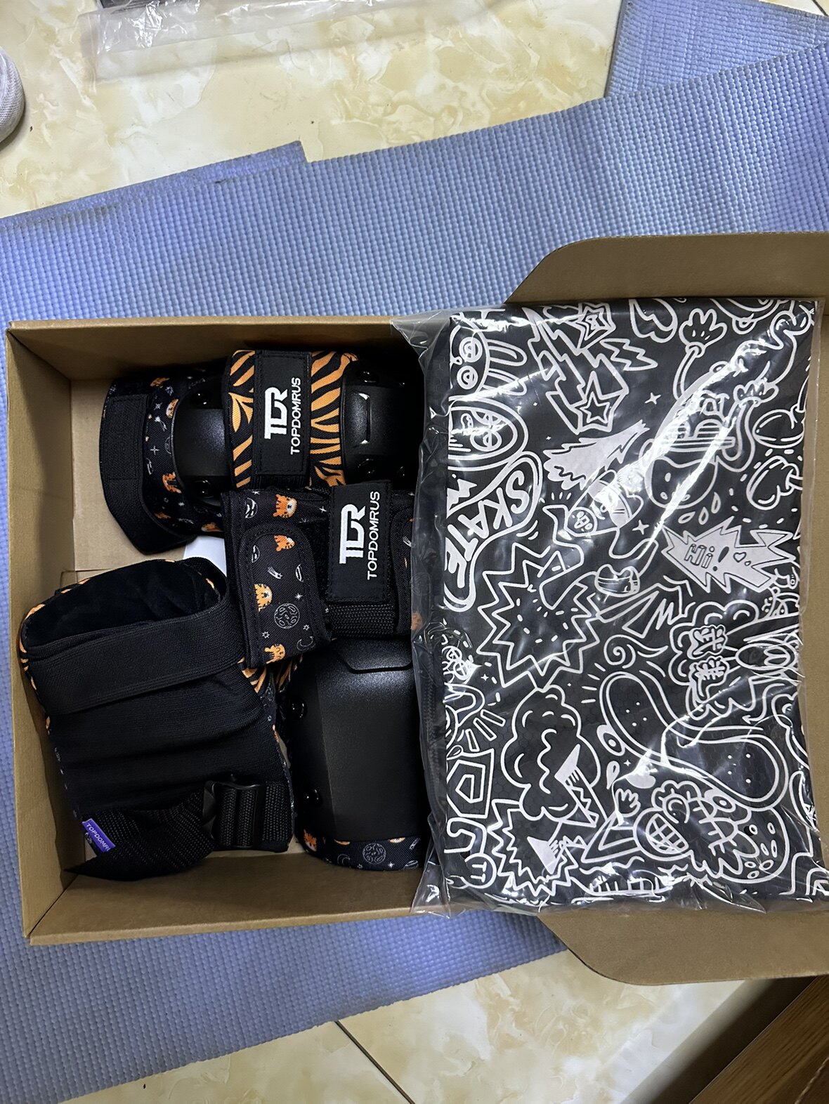 TDR不止滑板护具极限运动专业轮滑成人护膝护肘6件套187装陆冲BMX