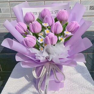 扭扭棒花束DIY手工材料包百合花郁金香花卉生日节日礼物送母亲情