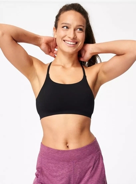 Sweaty Betty Foundation 瑜伽无缝低支撑运动内衣女带胸垫SB5849