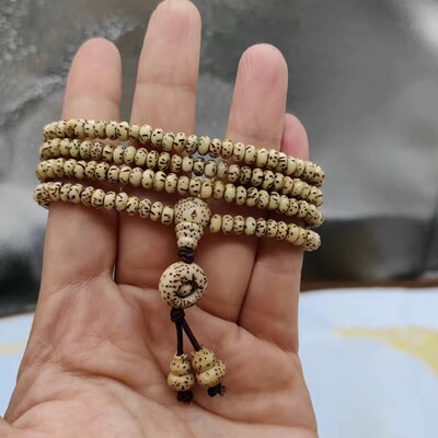 海南原生态小籽迷你星月菩提子手链手串3X5mm女生小巧佛珠