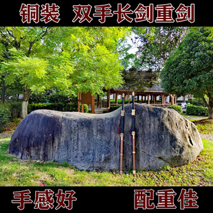 龙泉市藏龙刀剑宝剑铜装螳螂长剑重剑双手剑武术练剑软硬剑未开刃