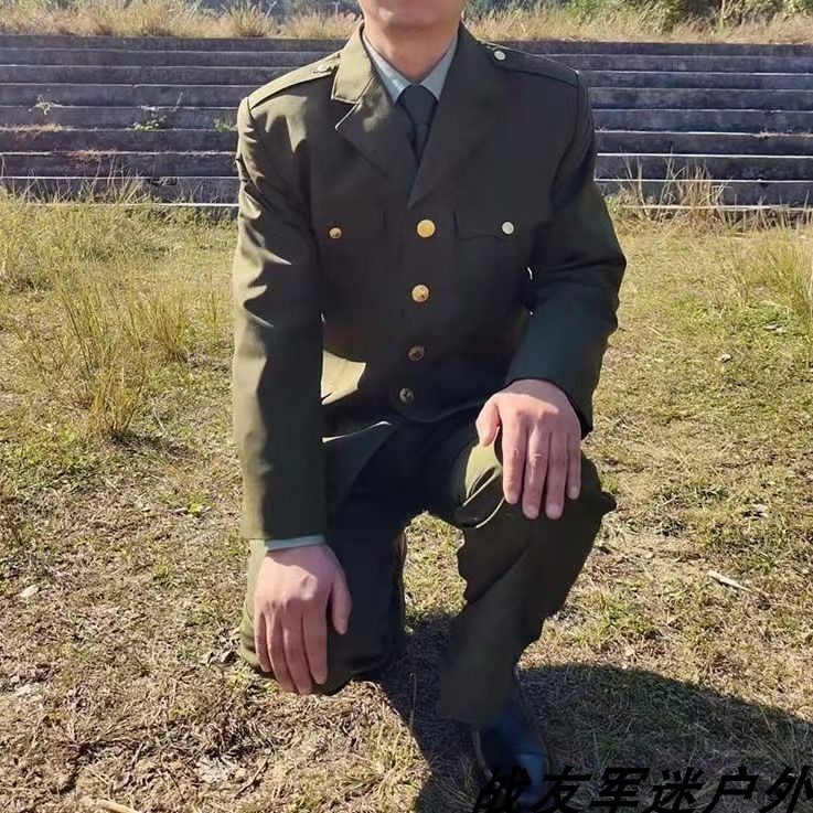 清仓老货正品87凡立丁西服套装毛料怀旧收藏演出服春秋服休闲服