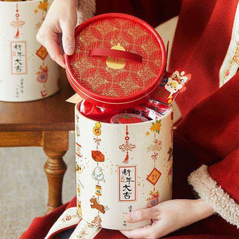 马年新年礼盒包装盒中式年货饼干糖果零食春节手提抱抱桶礼品空盒,厨房/烹饪用具,点心包装盒/包装袋,淘宝优惠券,粉丝福利购,淘宝优惠卷
