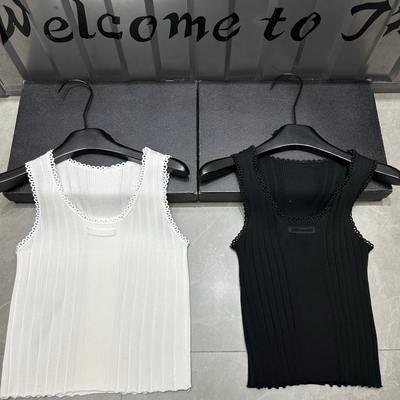 女修身百搭无袖套头高版本上衣