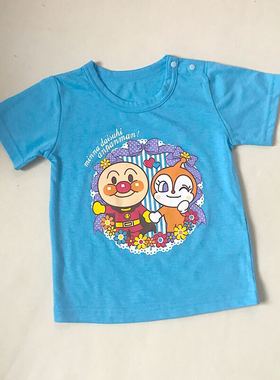 日单面包超人儿童短袖T恤 面超夏季宝宝印花短袖上衣卡通纯棉