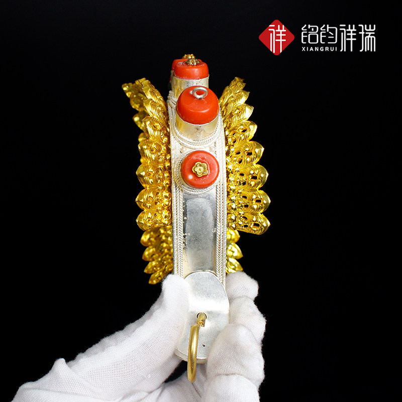 藏式手鼓黄铜配件家用家居檀木法鼓藏鼓白鼓铜配件打手鼓乐器配件