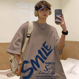 T659FP26新款短袖T恤男纯棉休闲体恤宽松内搭港风衣服oversize，男装T恤，星座304A