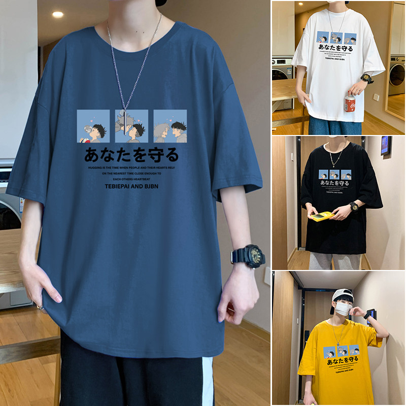 XZ304A-ST333A新款潮流短袖T恤男港宫崎骏风格潮牌图片