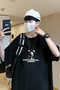 XZ304A-ST536A新款米奇短袖t恤男夏季纯棉情侣港风潮流