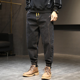 XZ304B-2-K2021-CP65秋冬微弹免烫立体中腰牛仔裤宽松休闲大货，男装牛仔裤，星座304A
