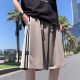 DK108FP38新款短裤透气五分裤宽松大码男生运动休闲沙滩裤子，男装休闲裤，星座304A
