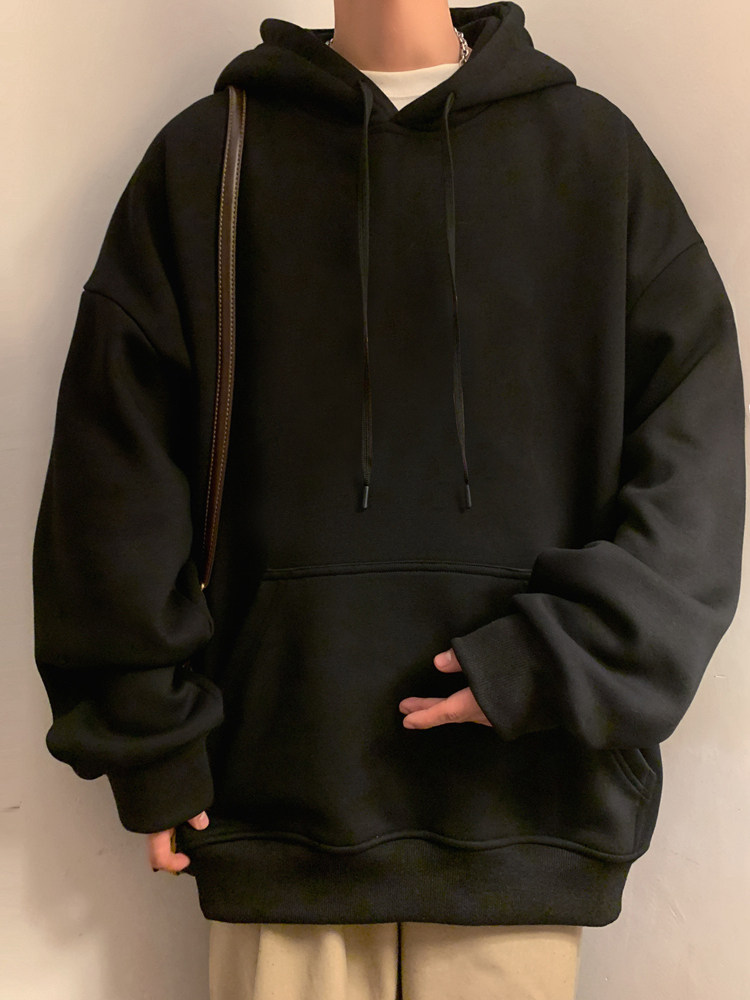 CM001FP55加绒60新品100%纯棉卫衣男宽松加绒御寒连帽上衣,男装卫衣,星座304A