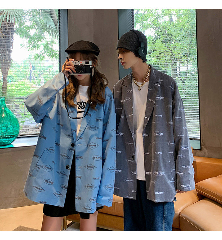 宽松休闲西装韩版男装情侣图XZ304B-2-W40448P118，男装西服套装，星座304A-1