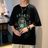 XZ304A-ST372AP25新款夏季男短袖t恤纯棉小恐龙印花卡通ins潮流，男装T恤，星座304A