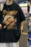 T696FP26新款纯棉重磅短袖T恤男宽松半袖打底衫体恤上衣服，男装T恤，星座304A