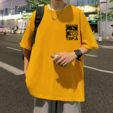 T653FP28纯棉短袖t恤男生情侣装印花体恤上衣宽松潮流半袖tee，男装T恤，星座304A