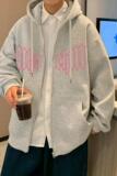 H179加绒F新款60%棉高街美式休闲加厚夹克加绒卫衣外套男，男装卫衣，星座304A